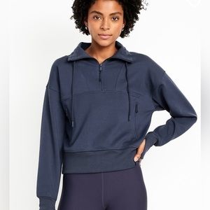 Old Navy quarter zip dynamic fleece sweatshirt,size women’s medium, tall